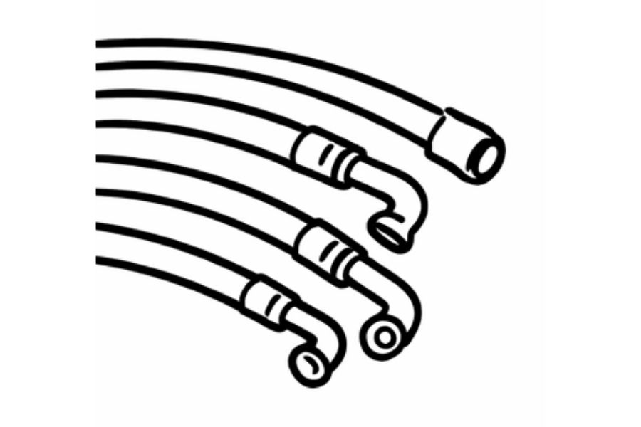 R&oslash;r, slange & trykfald