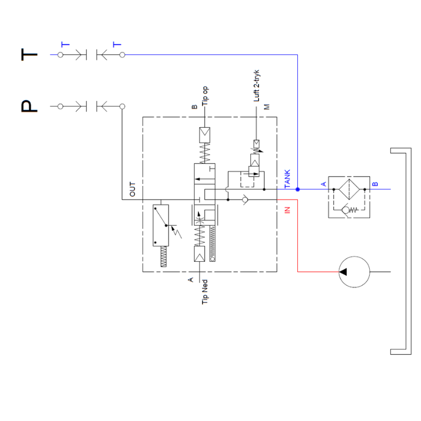 Tip/walkingfloor 2-tryk &ndash; Diagram