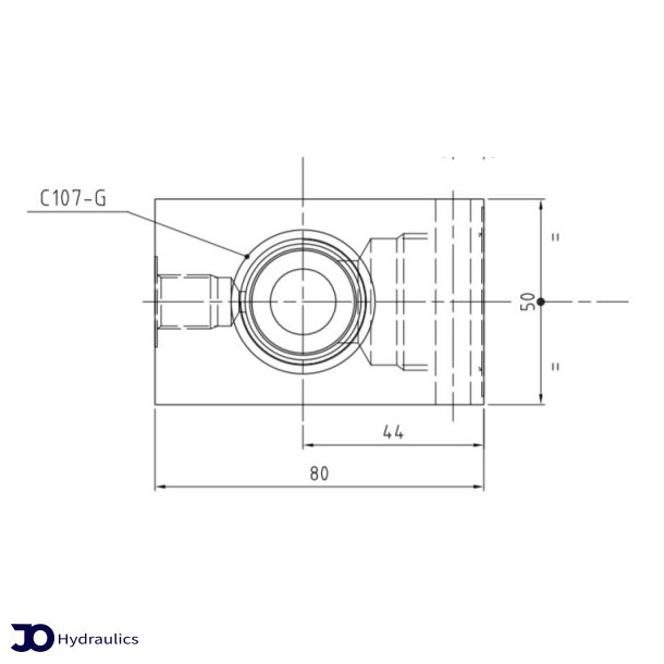 Ventilblok Alu 1"