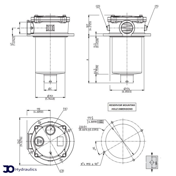 Returfilter 1 1/2" 