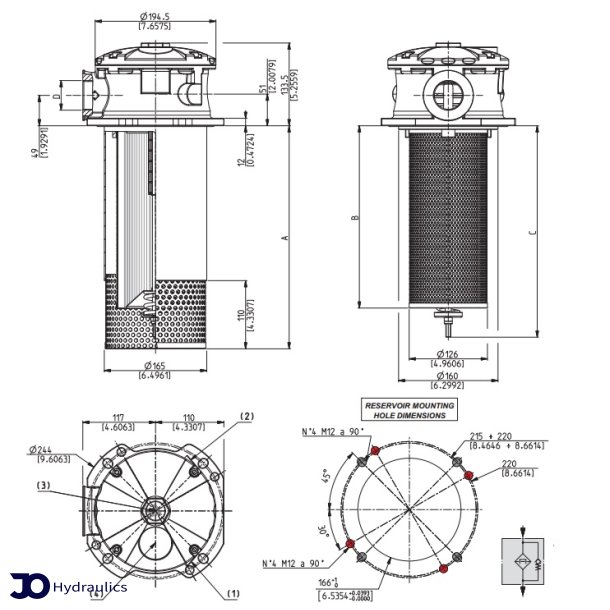 Returfilter 2"