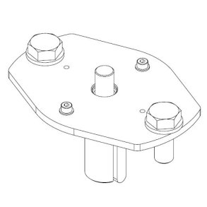 Overgangsstykke SAE A til encoder