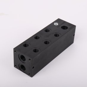 Bundblok for 2 cetop cetopventil st�l