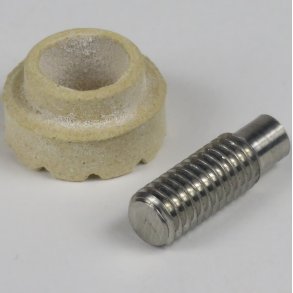 Gevindbolt 6x15 mm inkl. keramikring