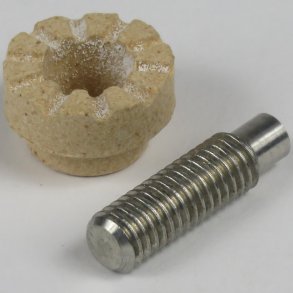 Gevindbolt 6x20 mm inkl. keramikring