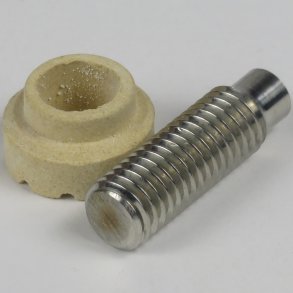 Gevindbolt M8x25 mm inkl. keramikring