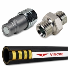 Hydraulikslanger og fittings &mdash; BSP, JIC, ORFS og lynkoblinger