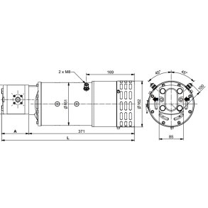 DC motor/pumpeenhed 24V