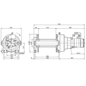 Hydraulisk tr�kspil T27
