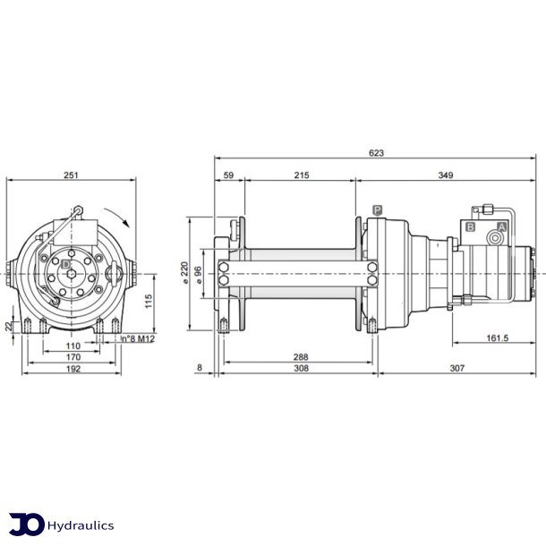 Hydraulisk trkspil T27