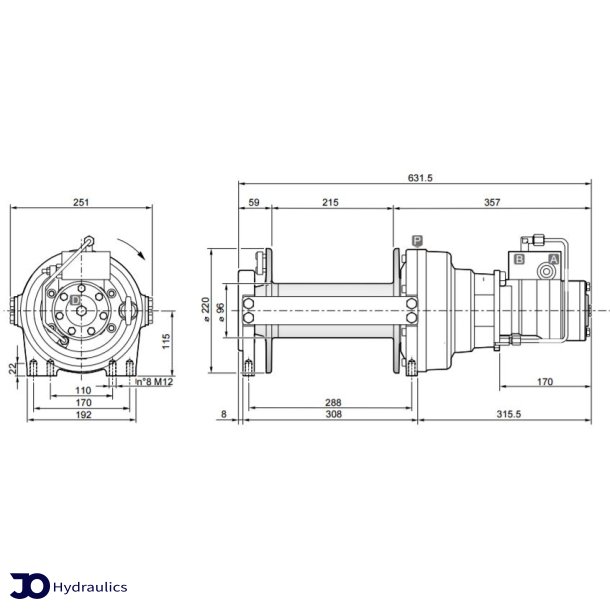 Hydraulisk trkspil T36