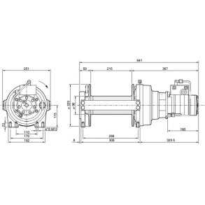 Hydraulisk tr�kspil T46
