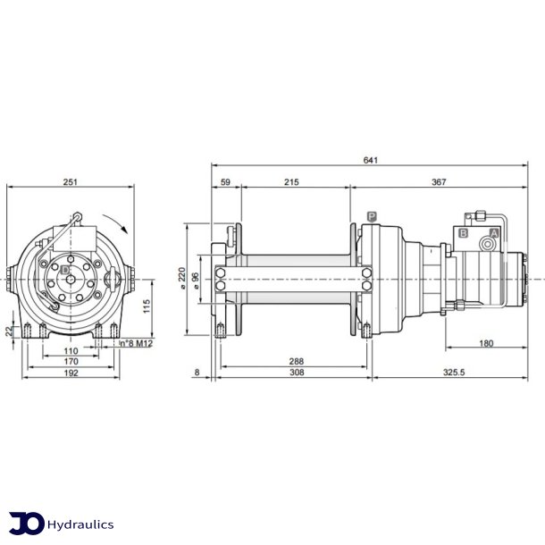 Hydraulisk trkspil T46