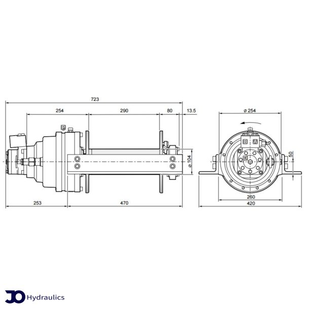 Hydraulisk trkspil T60 DX