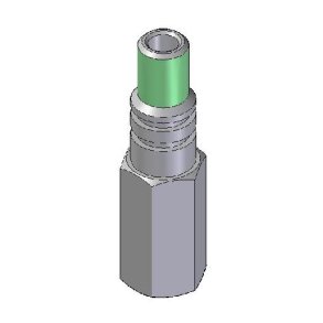 Nippel m Slangebrudsventil
