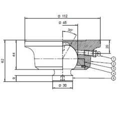 Kugles&aelig;der til teleskopcylindre