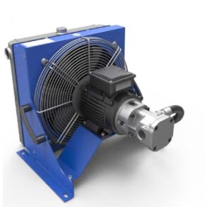 Olie-luft gennemstr�mningsk�ler