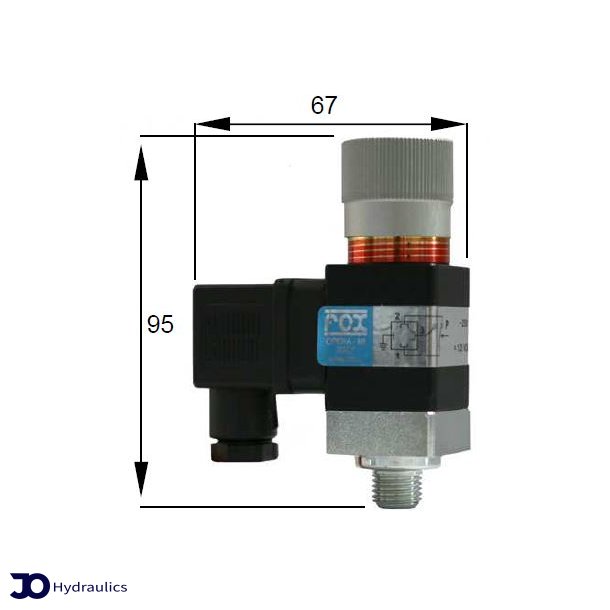 Pressostat justerbar 1/4" BSP