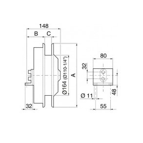 2-vejs slangerulle FC - u. slange