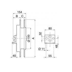 2-vejs slangerulle FL - u. slange