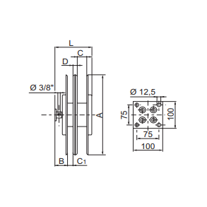 2+3-vejs slangerulle RL - u. slange