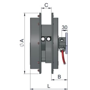3-vejs el-slangerulle med slange