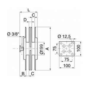 2+2-vejs slangerulle RC - u. slange