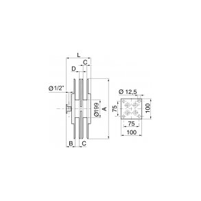 2+2-vejs slangerulle RM - u. slange
