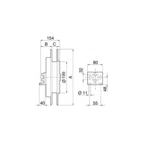 2-vejs slangerulle FL - u. slange