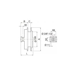 2-vejs slangerulle manuel R.L. med l�s