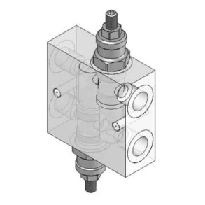 Dobbelt  Overtryksventil 3/8