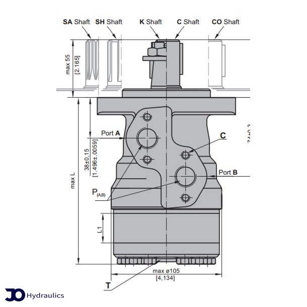 Orbitmotor 80 cc