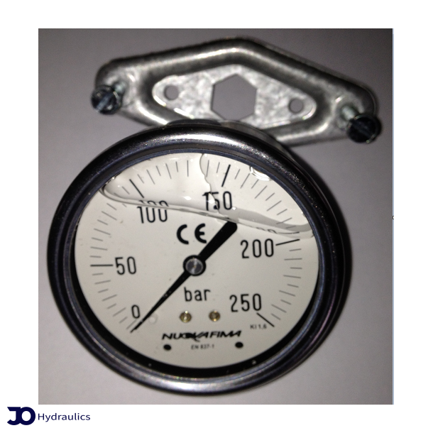 Manometer with bracket BAR scale