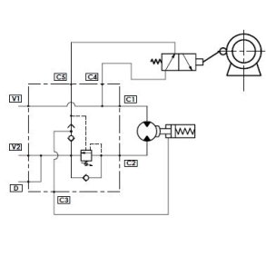 Overcenterventil, Enkelt OMS
