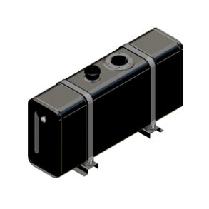 Bagmonteret tank st�l 100L 1