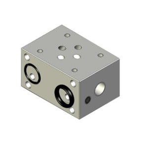 Monteringsblok for 1 eller flere cetop 3