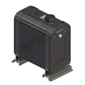 Bagmonteret tank st�l 100L 1 1/4