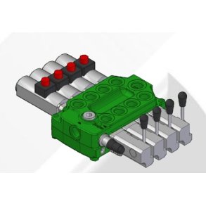 Styreventil monoblock 2 sekt.
