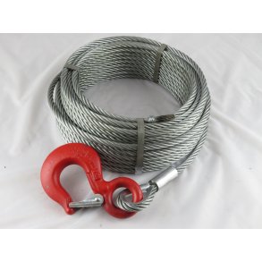 Wire med krog (Rope) - certificeret