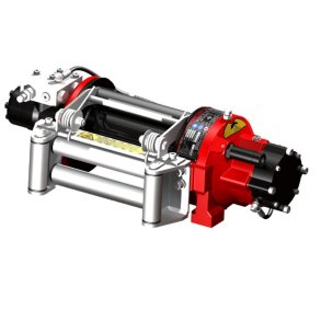 Hydraulisk tr�kspil m. luftkobling