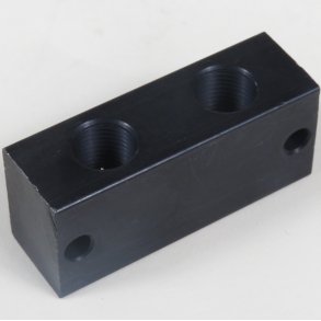 Sm�reblok 2 linier, ligeboring 1/8 bsp