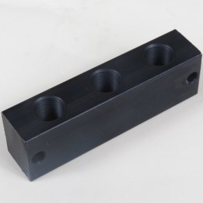 Sm�reblok 3 linier, ligeboring 1/8 bsp