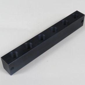 Sm�reblok 6 linier, ligeboring 1/8 bsp