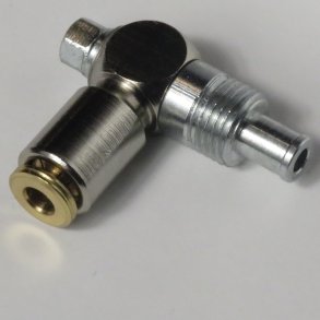 Lynfitt. vinkel 4 mm M10x1