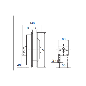 1-vejs slangerulle FC - u. slange
