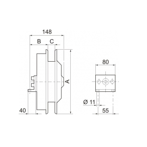 1-vejs slangerulle FC - u. slange