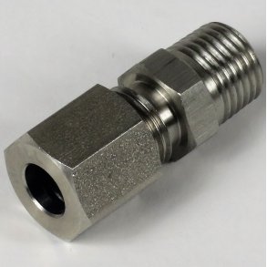 Forskruning lige Rustfri 10x1mm for 6