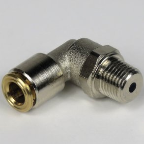 Lynfitting drejeled 10x1 for 6 mm slange