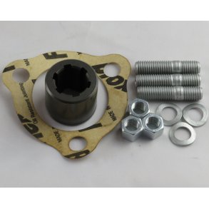 Adaptor dob pumpe 6 tands L=30 (ISO 14)