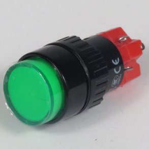 Lampetryk 12 volt rund Gr�n